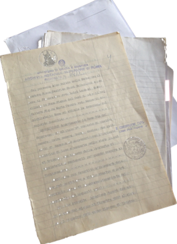 Primo contratto d'affitto tra la N.D. Beatrice Cenci principessa di Vicovaro e la N.D. Maria Rocchi vedova Mazzetti