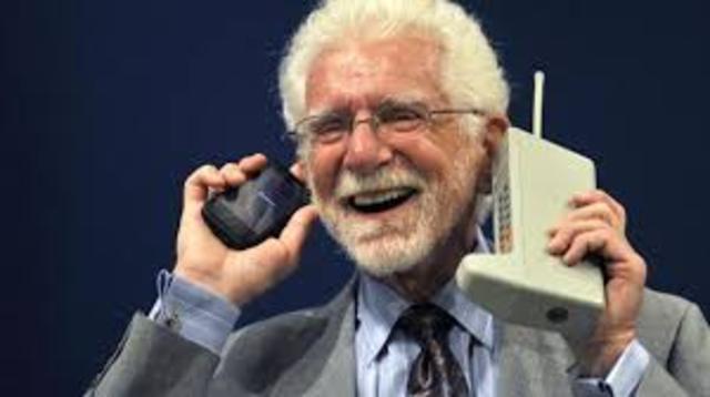The First Phone Call on a Mobile Phone