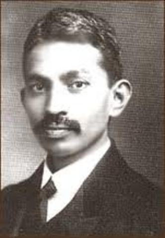 Gandhi leaves to study law