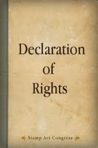 Declerations of Rights and Grievences