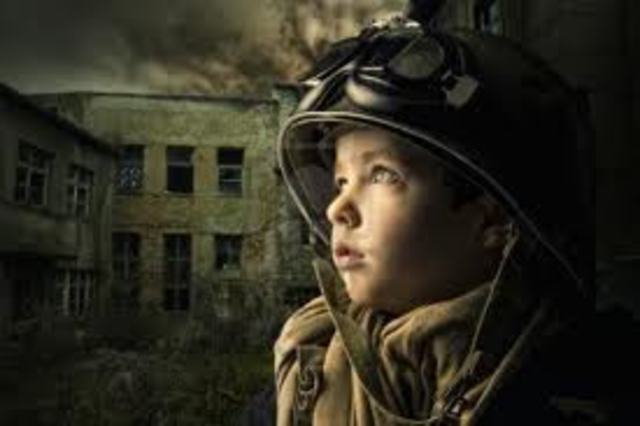 Camilo se va a la guerra con su padre