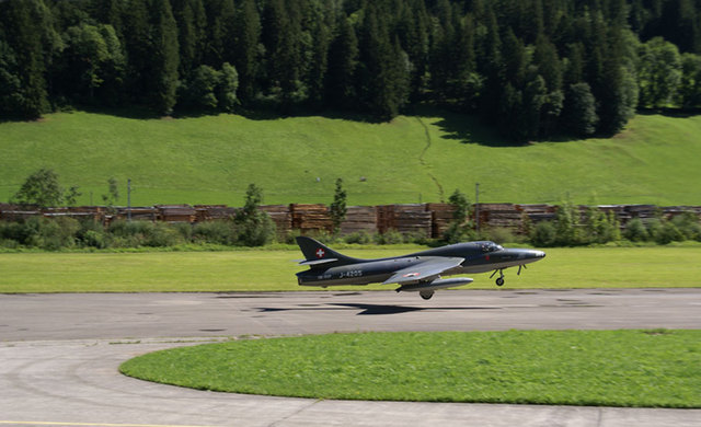 Hawker Hunter is flown for the first time