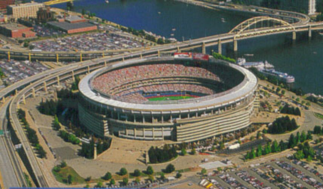 Three Rivers Stadium gone