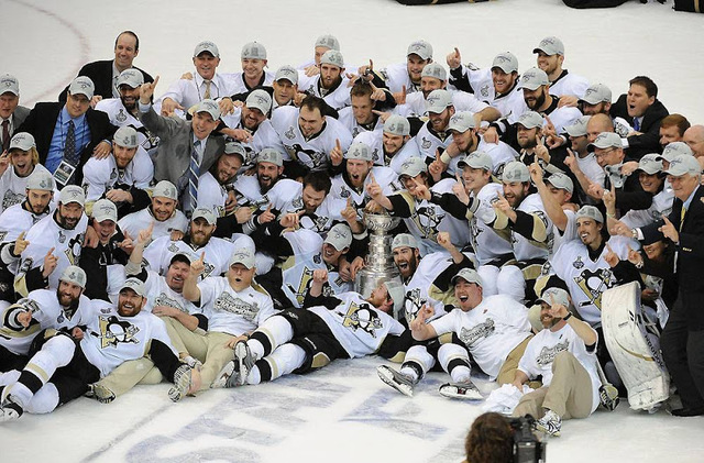 Pittsburgh Penguins  win their 3rd cup the same year the Pittsburgh Steelers wont the Super Bowl