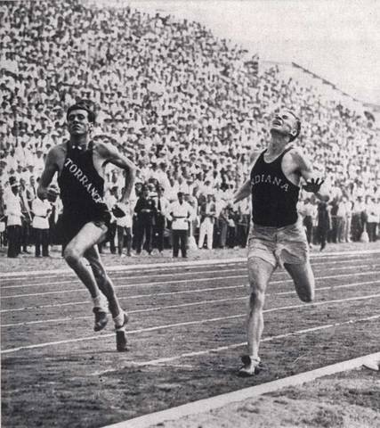 Louis Zamperini qualifies for the 1936 Olympic Games