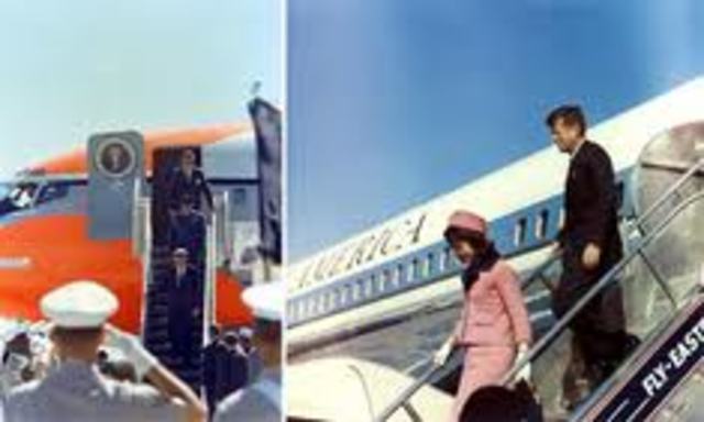 JFK Arrives in Dallas