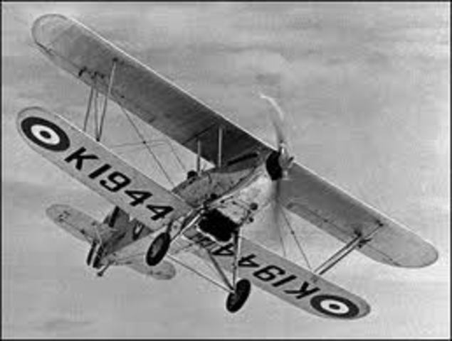 The Hawker Fury is first flown