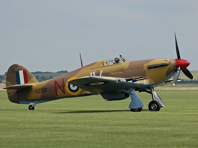 The Hurricane's First Flight