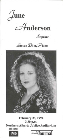 June Anderson in recital