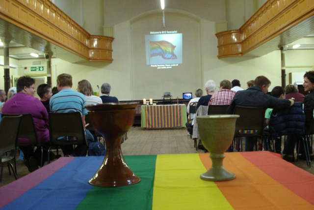 We moved into the Church Hall.