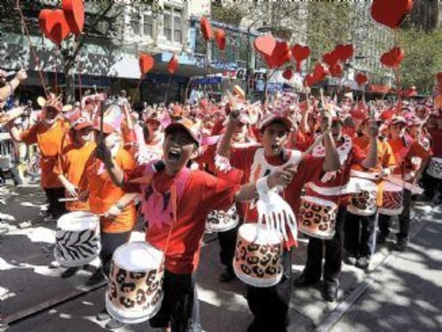 The first Moomba festival in Melbourne