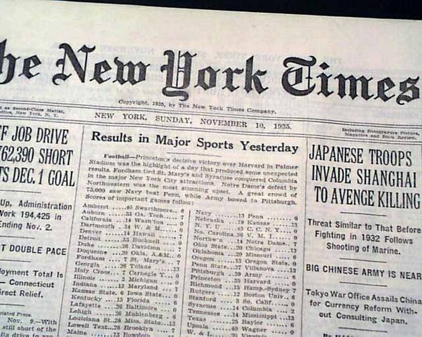 Japan Invades China starting WWII in the Pacific