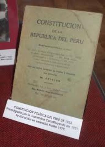 Constitución Política del Perú de 1933