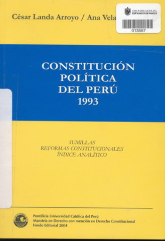 Aprobación y promulgación de la Constitución Política del Perú
