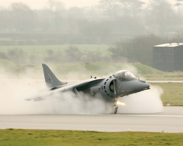 Haker Harrier's first flight