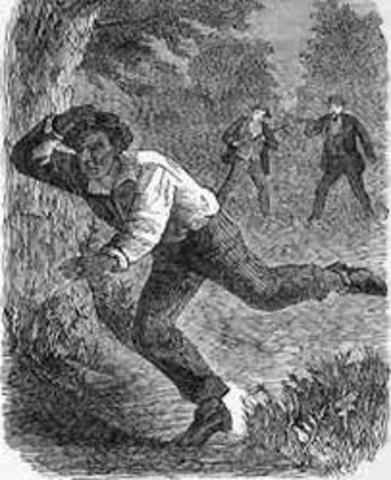 Slaves escaping using the underground railroad 1831(eiu.edu/eiutps/underground_railroad.php)