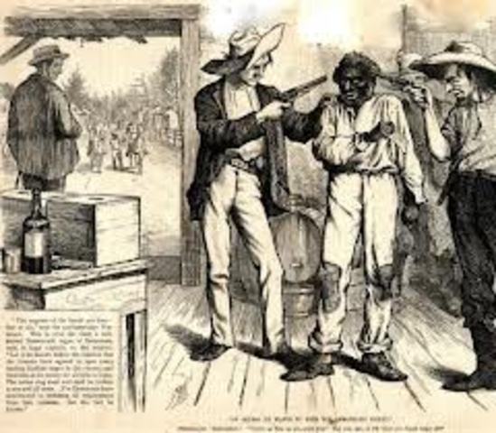 Black Codes established (www.history.com/topics/black-codes)