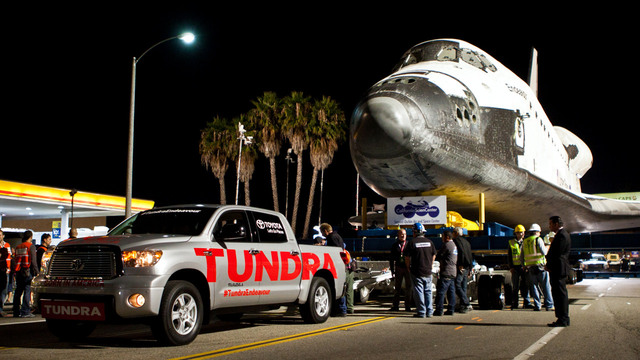 The Tundra Pulls The Space Shuttle