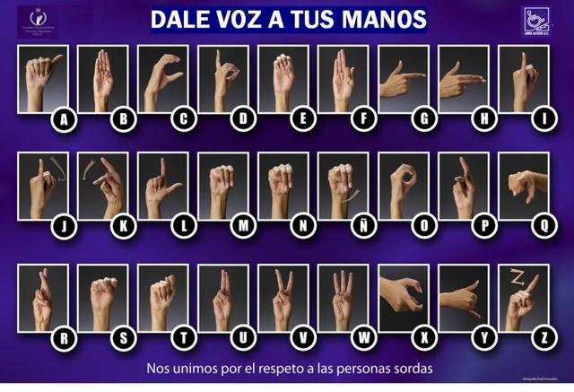 Learned sign language.