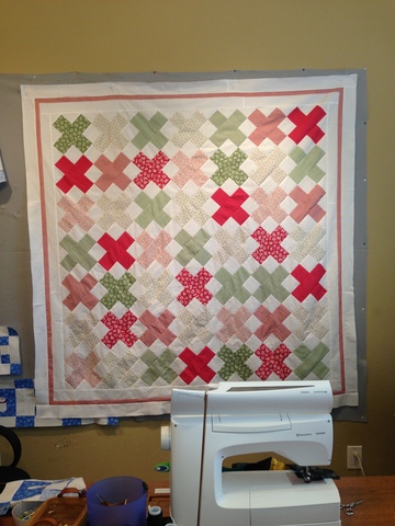 Baby quilt top complete