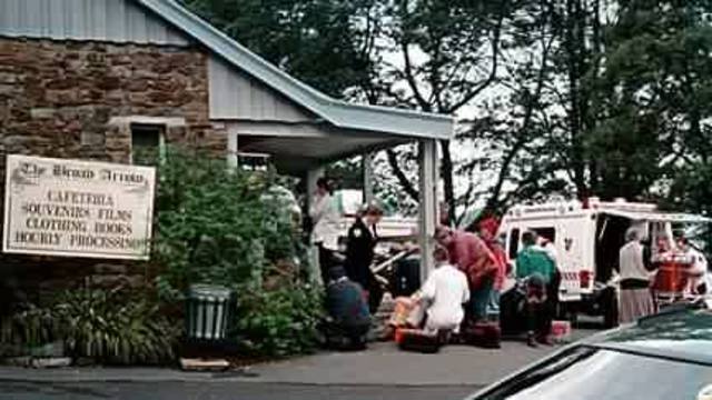 Bryant kills 22 people and wounds 12 in five minutes at 1.00pm