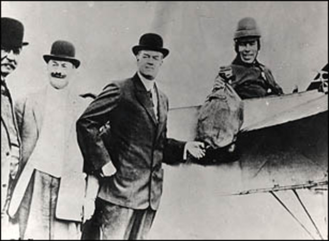 First official airmail flight
