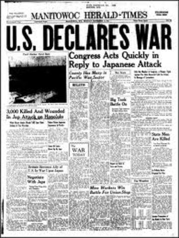 Japanese attack Pearl Harbor