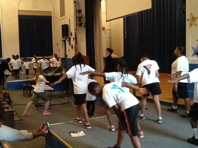 Yoga at Summer Science Camp