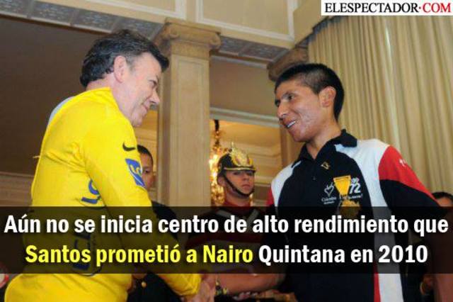 El presidente Santos Condecora a Nairo Quintana con la cruz al mérito deportivo