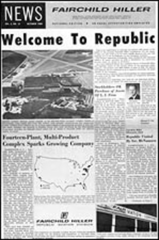 Republic Aircraft Corp. is purchased by Fairchild Corporation.