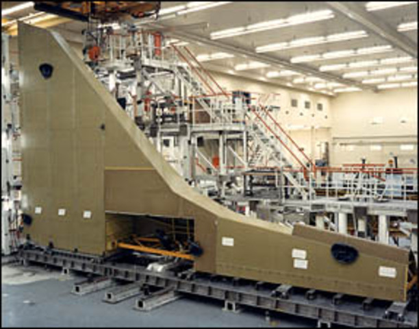 Grumman delivers wings for Space Shuttle Columbia.