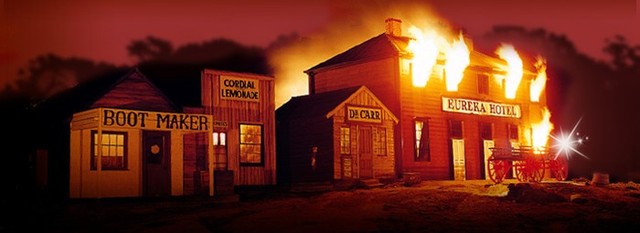 Eureka Hotel Burnt Down