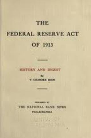 1913 Federal Reserve Act