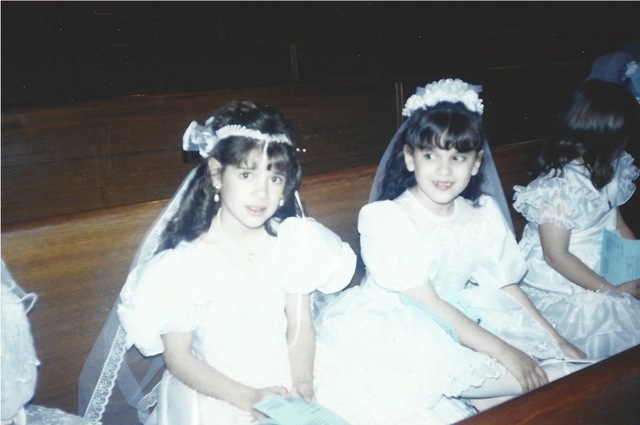 Michelle receives her 1st Communion