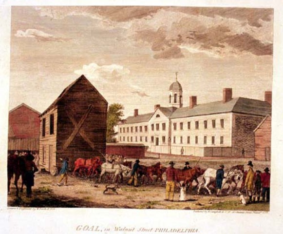 Walnut Street Jail becomes Esatern State Penitentary