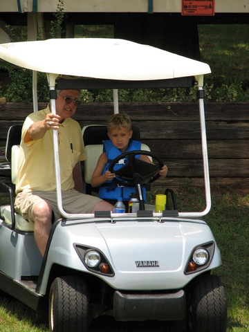 I drove Grandpa's golf cart