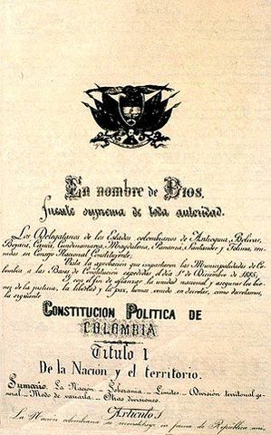 Nueva constitucion de 1858