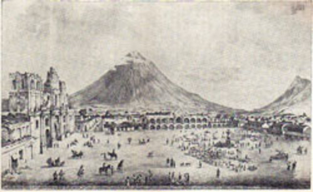 Traslado de la capital al valle de Almolonga