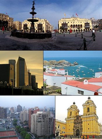 Los españoles fundaron la ciudad de Lima.