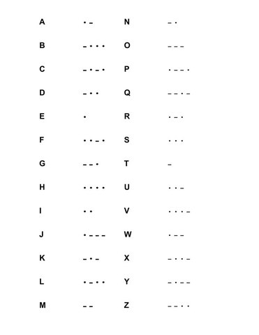 Morse Code