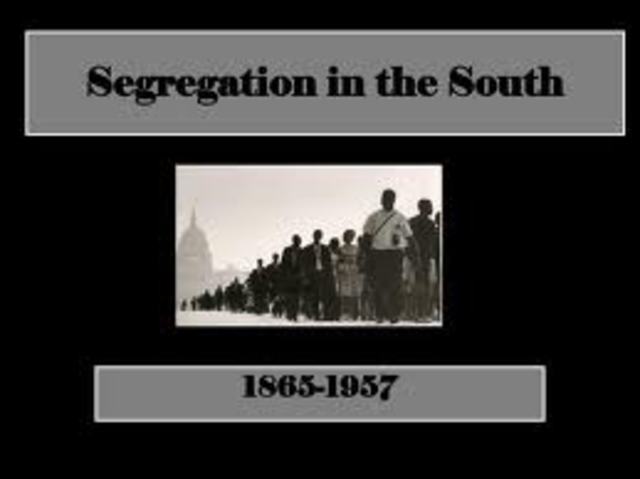 Compulsory segregation is announced.