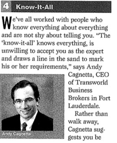 Andrew Cagnetta in "The Florida Realtor"