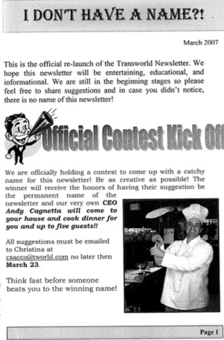 Transworld Official Contest Kick Off