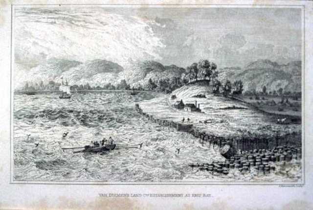 First settlement at Risdon Cove