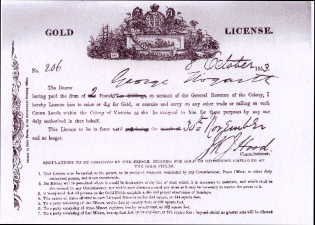 linces for miners in ballarat