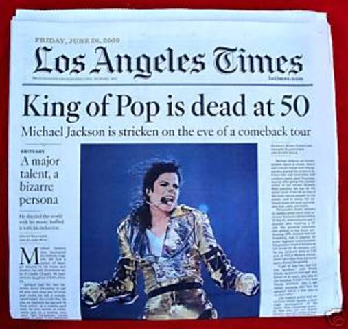 Michael Jackson found dead in home