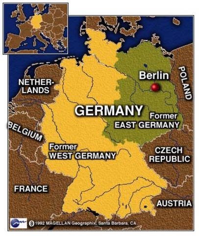 Germany Splits Into East And West