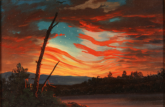 Frederic Edwin Church, Our Banner in the Sky, 1861, Collection of Fred Keeler
