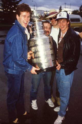 Gretzky and the Oilers win their first Stanley Cup