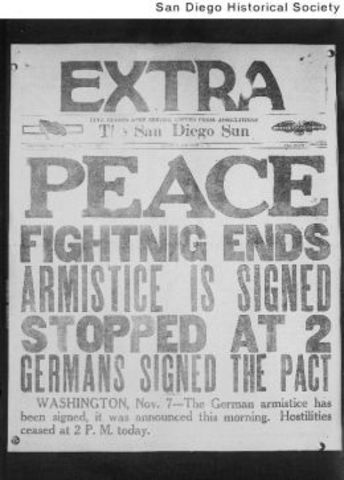 Germany Signs the Armistice Treaty